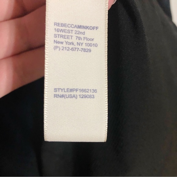 Rebecca Minkoff Cairo Cold Shoulder Black Midi Dress - Picture 5 of 10